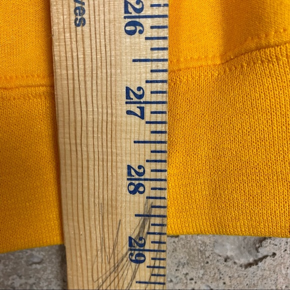 Day of the dead skull floral marigold yellow crewneck sweatshirt medium - Picture 6 of 7